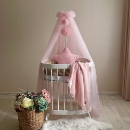 Baldachin patut bebe roz deschis